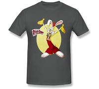 JemTo Men's Who Framed Roger Rabbit T Shirt T-Shirt Grey XL