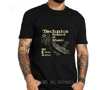 JemTo New Technics School of Music T Shirt T Shirt T-Shirt Black M