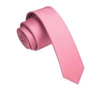 JEMYGINS 1.58" Pink Skinny Tie Slim Necktie for Men(4cm) (18)