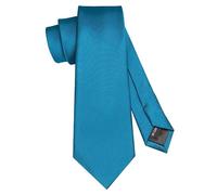 JEMYGINS Slim Plain Men's Tie with a Variety of Colours - 7 cm, Blue sea, S