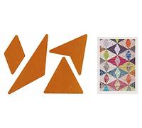 Jen Kingwell Acrylic Template Set - Diamond Exchange (for use with a Pattern Found in Jen Kingwell's Quilt Recipes Book)