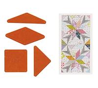 Jen Kingwell Acrylic Template Set - Winki Stars (for use with a Pattern Found in Jen Kingwell's Quilt Recipes Book)