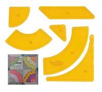 Jen Kingwell Acrylic Tempters Series Template Set - Bells Beach 12" Quilt Block