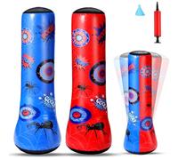 Jenaai 2 Pcs Punching Bag 47 Inches Inflatable Bopper Punching Bag with Bounce-Back Action Sport Bop Bopper for Practicing Karate Taekwondo (Spider)