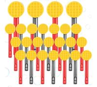 Jenaai 24 Pcs Waffles Bubble Wands Waffles Bubbles Party Favors for Summer Activity Cartoon Birthday Gifts Carnival Goody Bag Stuffers Wedding Supplies