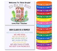 Jenaai 24 Sets 3rd Grade Back to School Gifts for Student from Teacher Bulk, Welcome to Third Grade Bracelets and Our Class Is a Family Cards with Bags for First Day of School Return Gift