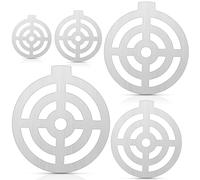 Jenaai 5 Pcs AR500 Steel Shooting Targets 3, 4, 6, 8, 10 Inches Black DIY Stencils for Painting