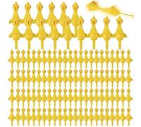 Jenaai 500 Pcs Flying Chicken Slingshot Flicking Rubber Chicken Bulk Easter Day Ornament Yellow Stretchy Shooting Chicken Finger Catapult Gift for Christmas Chicken Party Favors, Novelty Gifts, 3.94
