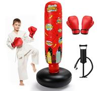 Jenaai Inflatable Punching Bag for Kids, Spiderweb 40", Boxing Kit with Gloves and Air Pump for Daily Exercise, Family Time, Karate, Practice, Taekwondo