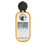 Jenbnoau Measurement Instrument DR301 Portable Digital Honey Refractometer 4-in-1 /Water/Be'/Refractive Tester Digital Refractometer
