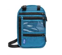 Jenck RFID Blocking Travel Neck Wallet, Anti-Theft Hidden Passport Holder Crossbody Chest Bag, Water Resistant Nylon Neck Pouch with Adjustable Strap for Men Women Holiday Flight Cruise - Blue