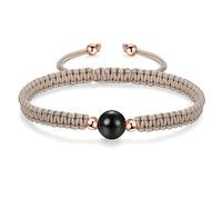 JENDEAR SHINE Agate Braided Bracelet for Women, 8mm Natural Agate and Hand Braided Rope Chain, Couple Friendship Gift Handmade Jewelry