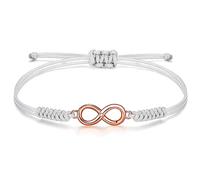JENDEAR SHINE Infinity Bracelet for Women, Hand Braided Rope Infinity Charm Bracelet, Valentine's Day Mother's Day Birthday Jewelry Gift