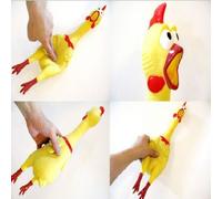 Jenell TheEarl®SCREAMING SQUEAKY SQUEAKING CHICKEN ROOSTER SHAPE TOYS PLAY GIFT