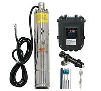 JENENSERIES Pump 270W DC 24V Solar Water Pumps, Max head 262ft,7.9GPM Flow，3 inch Solar deep well submersible Pumps with MPPT controller float switch kits for home or farm