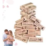Jenga Para Parejas Hot En Español, 48 Pcs Adult Jenga Game Naughty, Sexy Jenga, Jenga Para Adultos En Español, The Hot Jenga, Tower Of Passion Jenga, Juegos Para Parejas En La Intimidad En Español