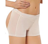 Jengo Butt Lifter Panties Butt Enhancer Underwear Hip Booty Lifter Shaper for Women Butt Lifting Boy Shorts Enhancer Shapewear (Nude, Medium)