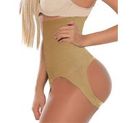 Jengo Butt Lifter Shapewear Body Shaper Hip Enhancer High-Waist Tummy Control Knickers Lifting Panties Underwear for Women (Nude, Medium-Large)