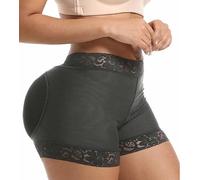 Jengo Butt Pads Shapewear Knickers Fake Butt Padded Underwear Butt Lifter Pants Butt Lift Big Butt Enhancing Hip Dip Padded Panties (Black, L)