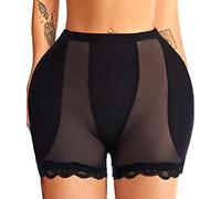 Jengo Hip Dip Pads Hip Enhancer Padded Underwear Hip Pads for Women Shapewear with Butt Pads Bigger Fake Butt Shaper Knickers (3X-Large, Black)