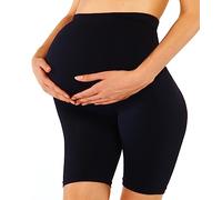 Jengo Maternity Shorts over Bump Maternity Knickers Maternity Underwear for Pregnancy Underwear High Waist Maternity Pants Panties (as8, alpha, l, regular, regular, Black)