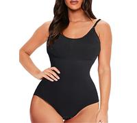 Jengo Shapewear Bodysuit for Women Tummy Control Body Suit Full Body Shaper Slimming Push Up Fajas Leotard Jumpsuit Tops (Black, X-Large), XL