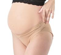 Jengo Under The Bump Maternity Knickers Pregnancy Underwear Maternity Knickers Pregnancy Pants Postpartum Underwear Bikini Panties Beige
