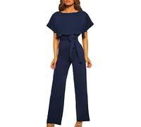 Jengo Women Jumpsuits for Dressy Romper Pants Suits for Women Rompers Pantsuit Jumper One Piece Outfits Loose Wide Leg Casual