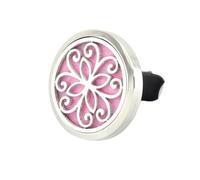 Jenia 316L Surgical Stainless Steel Car Aromatherapy Essential Oil Diffuser Locket With Vent Clip