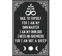 Jenifu Hail To Thyself For I Am My Own Master Witchy Sign Halloween Witch Metal Sign Witchy Metal Tin Sign Positive Inspirational Quotes Sayings Wall Decor For Bedroom Living Room Office 8x12 Inch