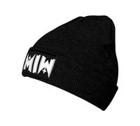 Jeninlahnin Moti*onlěss Band in% White Beanie Hat for Men Women Fashion Print Graphic Warm Winter Snow Hat Soft Stretch Knit Skull Cap Gift