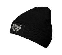 Jeninlahnin Moti*onlěss Band in% White Beanie Hat for Men Women Fashion Print Graphic Warm Winter Snow Hat Soft Stretch Knit Skull Cap Gift