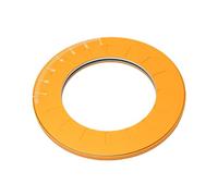 Jenivaint Adjustable Circle Gauge Ruler Rotating Stencil (Gold) | Clockwise counterclockwise circle gauge for workshop use Exact sizing dial Metal Carving Engravers