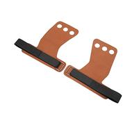 Jenivaint Gymnastics Hand Grips Imitation Leather Palm Protectors for | Three Finger Design, Hook and Loop Fasten, Metal Buckle, Callus Prevention, Breathable Hollowed Fingers, for Weight Lifting