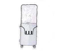 JenKin Luggage Protector Suitcase Cover PVC Waterproof Travel Suitcase Fits Most 20" to 30", Clear, 20" (13.8" L x 9.1" W x 20.9" H) (28" (19.7" L x 12.2" W x 28.3" H))