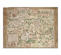 Jenkinson 1562 Map Russia Moscow Tartary Art Print Canvas Premium Wall Decor Poster Mural