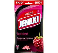 Jenkki Enjoy Twisted Raspberry - Licorice - Original - Finnish - Xylitol - Chewing Gum