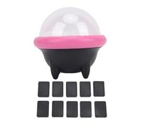 Jenngaoo 10-Slot Game Card Holder, Portable Storage Organiser for Handheld Consoles, Protective Case with Anti-Scratch Design (Pink Black)