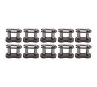 Jenngaoo 10pcs 25H Chain Master Link, Roller Chain Connector Link, Cast Iron Chains for Bycicles, Motorcycles, Home and Industrial Machinery