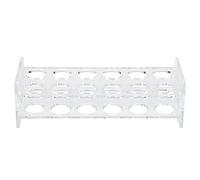 Jenngaoo 12-Hole Round Clear Acrylic Shot Glass Holder, Compact Bar Tray for Drinkware Storage Organizer, Pub Restaurant Cafe Home Kitchen, Party Wedding Display Shelf