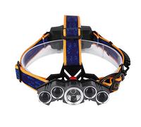 Jenngaoo 20000lm Ultra Bright Rechargeable LED Head Torch, USB Headlamp for Camping, Hiking, Fishing, Cycling, Running, Outdoor Activities, Lightweight, Adjustable Headband, Hands Free Lighting