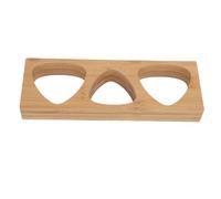 Jenngaoo 3 Cavity Musubi Press Onigiri Mold Rice Shaper, Triangle Sushi Maker Tool for Home DIY, Wood Material, Compact Design, Efficient Triple Mold, Authentic Texture, Durable Sa