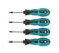 Jenngaoo 4-Piece Magnetic U-Shaped Fork Screwdriver Set with Non-Slip Handle, Chrome Vanadium Steel Tool for Home DIY Maintenance (M1.7, M2.0, M2.3, M2.6)