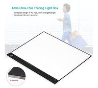 Jenngaoo A3 LED Tracing Light Box, Ultra Thin Drawing Board with 3 Level Dimming Separate Scale Plate Clips USB Cable for Artists Animation Design Sketching