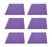 Jenngaoo, Acoustic Absorption Panels 6Pcs, Thickened Soundproof Padding, Noise Reducing Foam for Walls, Easy Install with Adhesive Tape, for Home Studio, Office, Recording Studio, (Purple Red)