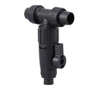 Jenngaoo Aquarium Water Change Valve, 3 Way Flow Control Connector with 16/22mm Hose Compatibility for Fish Tank Water Changing System