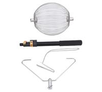 Jenngaoo Ball Collector, Multi Purpose Ball Rolling Picker with Telescopic Aluminium Alloy Pole for Tennis Balls, Fruit, and Nut Gathering, Adjustable Handle and Sturdy 304 Stainless Steel