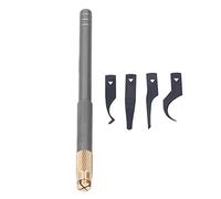 Jenngaoo BGA Chip Repair Blade Set IC Thin CPU Remover Tool, Circuit Board Motherboard Repair Alloy Steel Sheet for Electronics Component Removal and Maintenance (Grey)