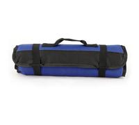 Jenngaoo Chefs Tool Bag, Oxford Cloth Chef Tool Roll Bag Portable Fork Tool Case Holder Pouch with Handle Kitchen Storage Bags for Kitchen Culinary Traveling (Blue)