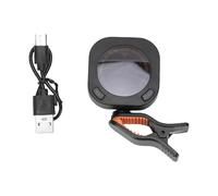 Jenngaoo Chromatic Clip-On Guitar Tuner, Color Screen Display 360° Rotatable Clip Rechargeable High Sensitivity Tuner for Guitar Bass Violin Ukulele Musicians (Black)